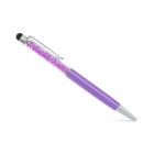 Pink Crystal Set Lilac Plated Giftware Pen 