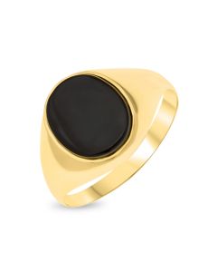 9ct Gold Gent's Onyx Signet Ring