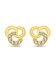 9ct Gold Cubic Zirconia Earrings