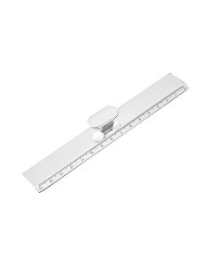 Silver Plated Base Metal Ruler With a Handle Giftwear 