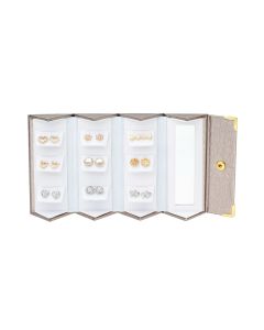 A Travel Earrings Box With 9 Assorted Pairs Of Stud Earrings