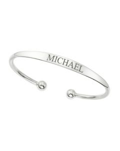 Sterling Silver Personalised Torque ID Bangle